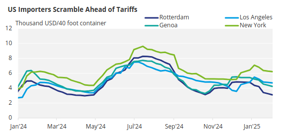 US Imports Ahead of Tariffs Chart