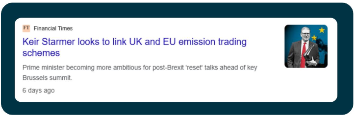 UK EU Link Emission Trading Schemes